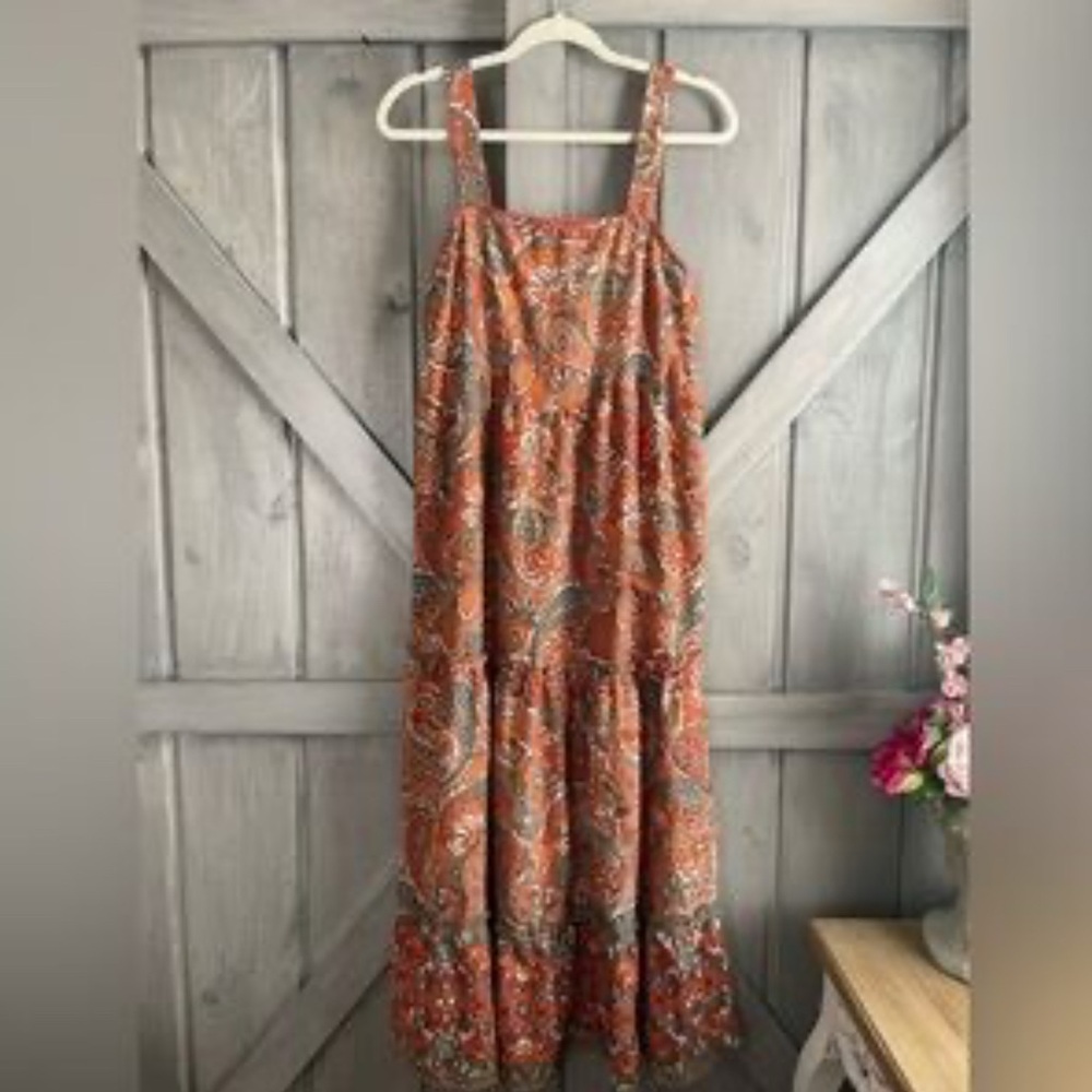 Band Of The Free LILIANE PAISLEY TIERED MAXI DRESS